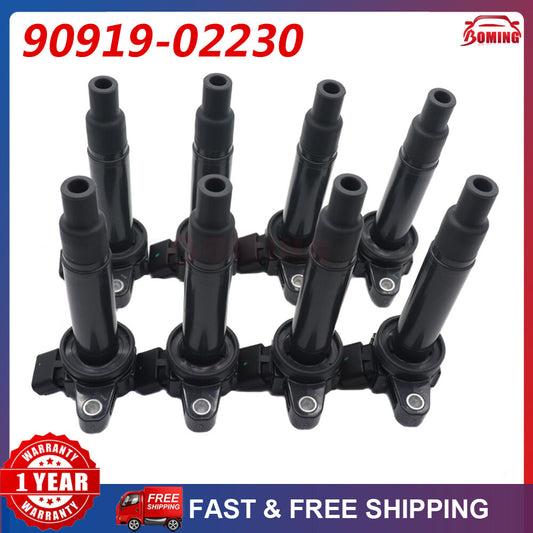8-piece ignition coil kit suitable for 1998-2009 for Lexus for Toyota 4.3, 4.7, 5.7L V8 90919-02230