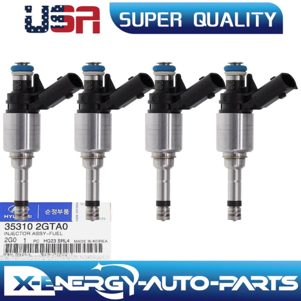 4X Fuel Injector for HYUNDAI SONATA 2015-2017 for KIA SORENTO 2016-2018 35310-2GTA0