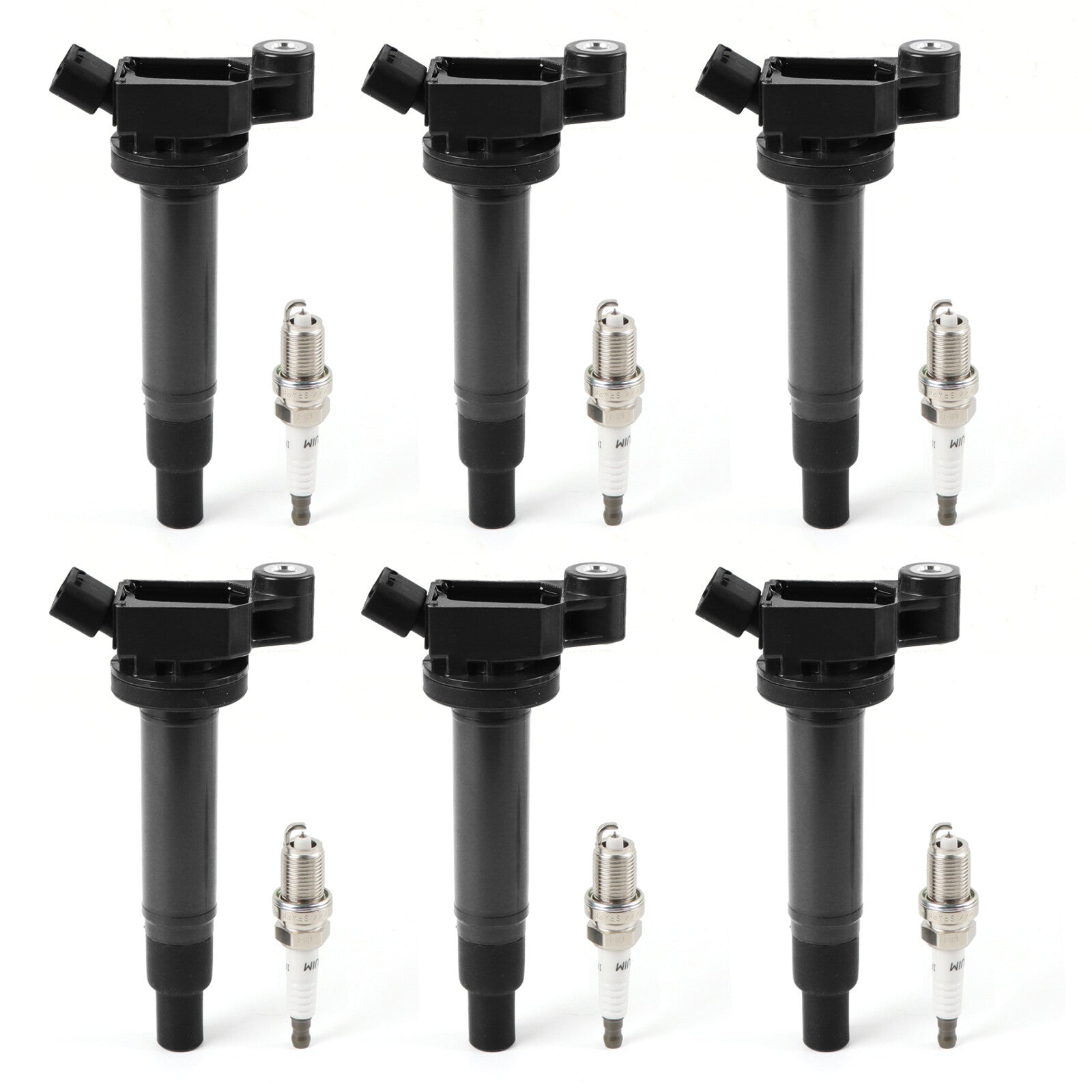 6PCS Ignition Coils + Spark Plugs for Toyota for Camry for Avalon for Sienna for Lexus UF267