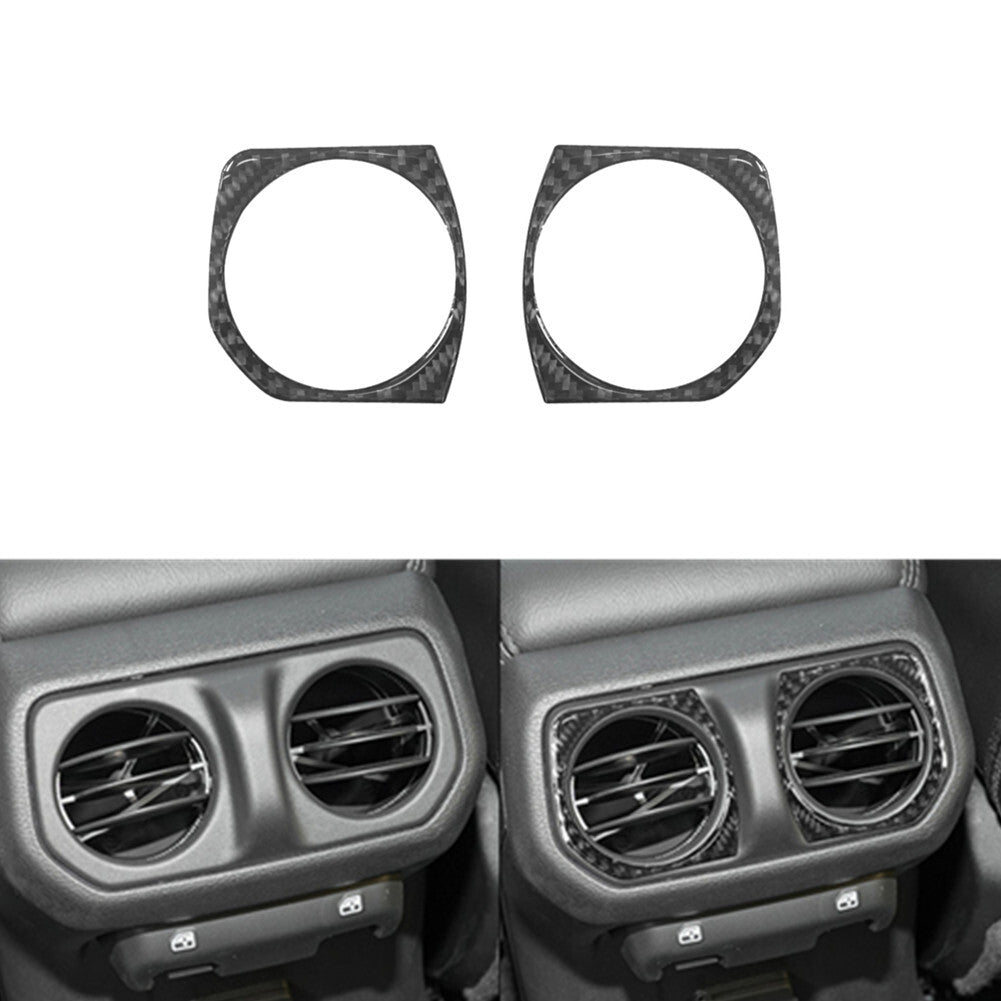 Carbon Fiber Rear Vent Frame Cover for Jeep for Wrangler JL 2018+ Gladiator 2020+