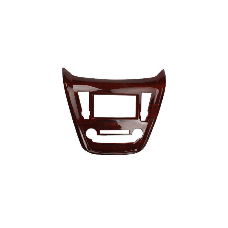 Central Console Navigation Frame Trim for Nissan Murano 15-2021 Red Wood Grain