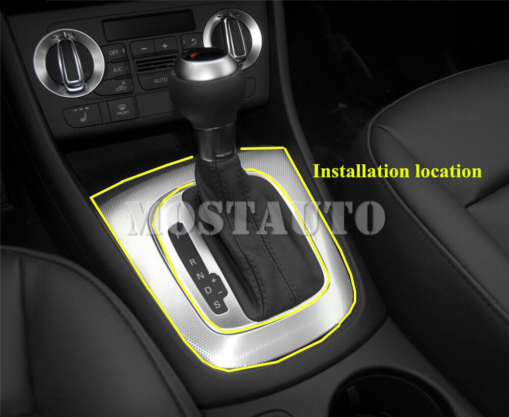 for Audi Q3 2015-2018 Wood Pattern Center Console Gear Shift Panel Trim Cover 1P