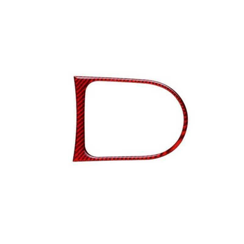 for Ford for Mustang for Shelby 2015-22 Red Carbon Fiber Middle Console Gear Shift Frame