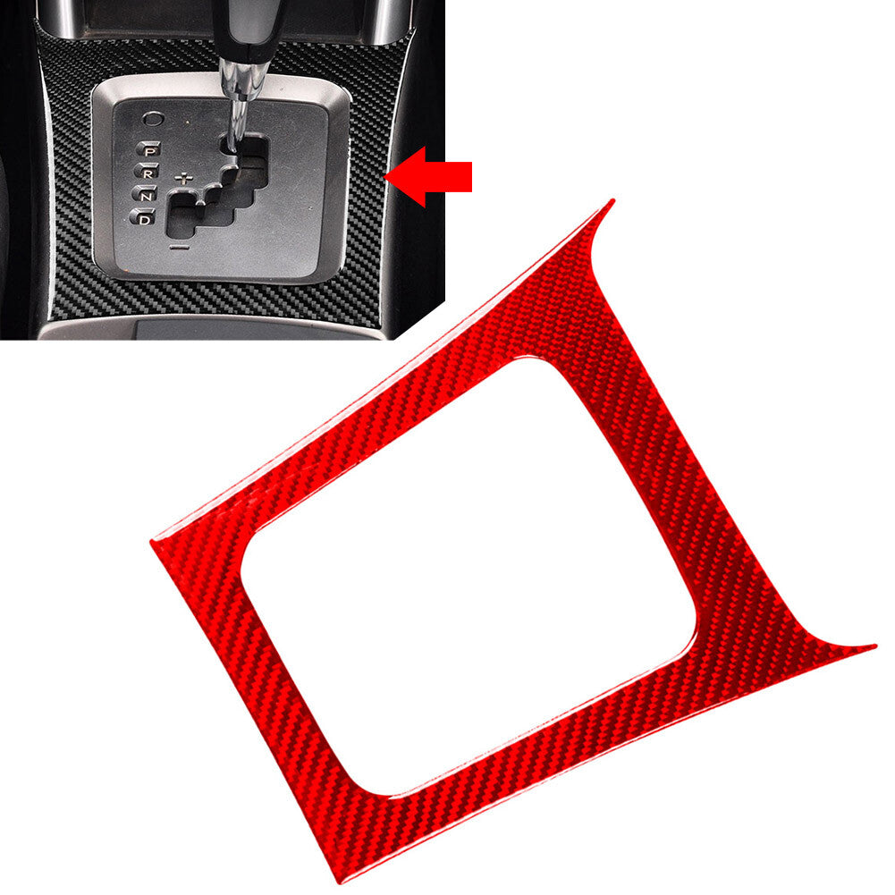 Carbon Fiber Gear Shift Panel Frame Cover Trim for Subaru Forester 2008-2013