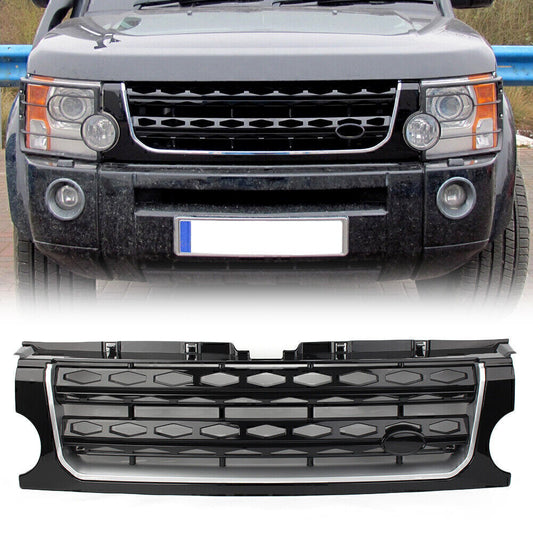 1X Car Kidney Part Hood Black Grille Fit for Land Rover Discovery LR3 2005-2009 08