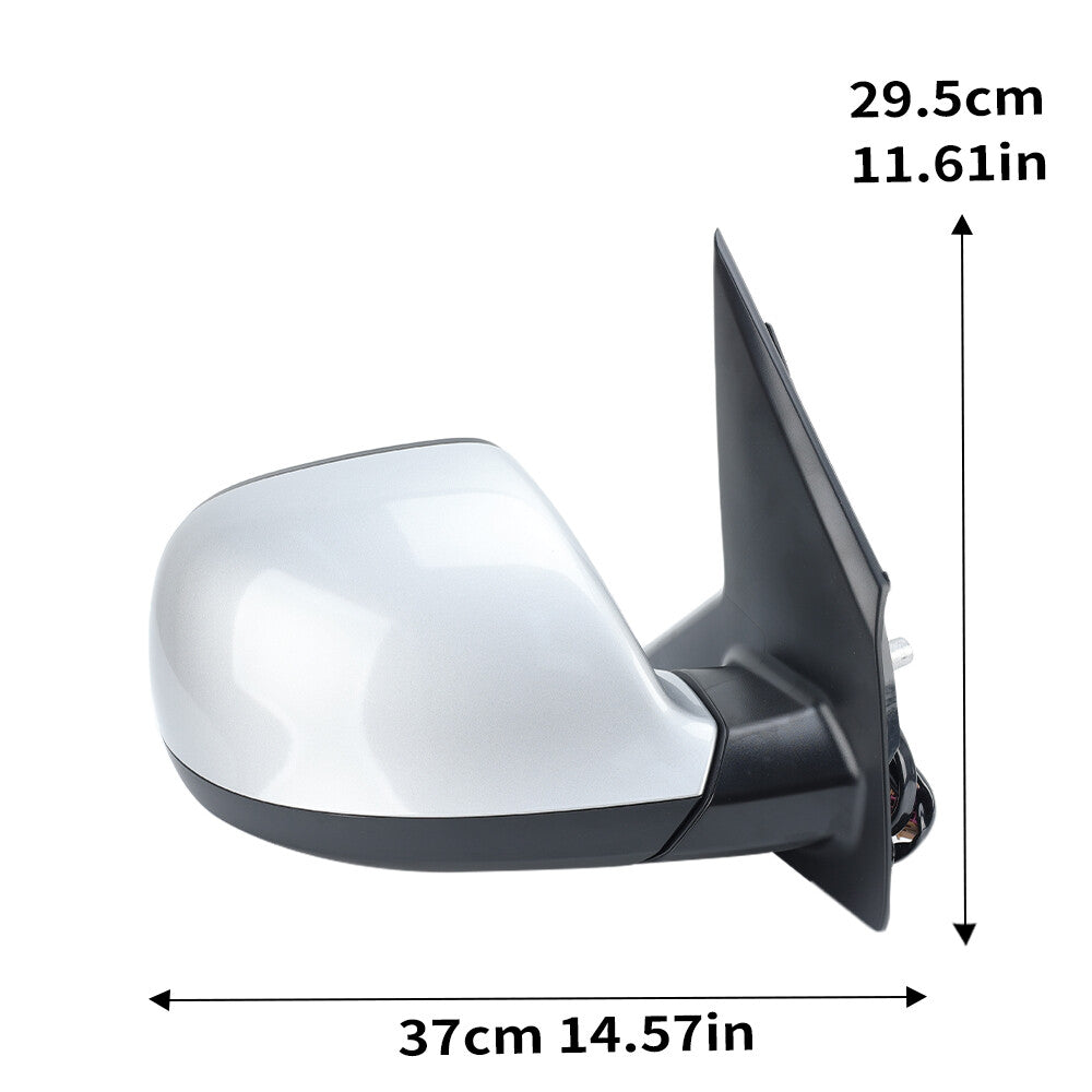 F¨¹r for VW T6 Transporter 2015-2024 Au?enspiegel R¨¹ckspiegel Silber Rechts 7 Draht