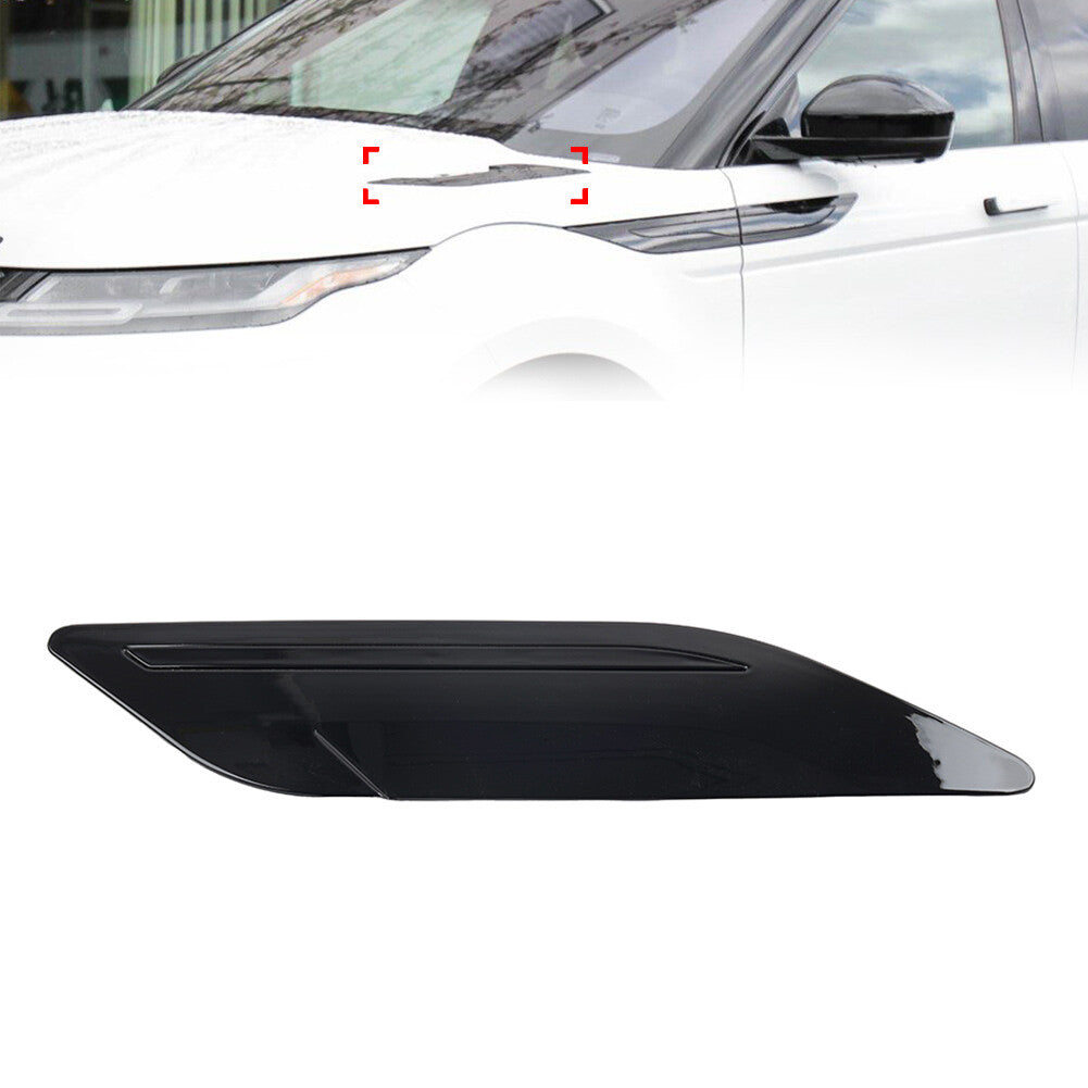 Black Hood Engine Air Vent Outlet Cover Left for Range Rover Evoque 2020-2023