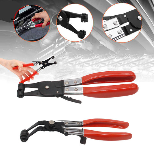 2Pcs Car 210mm Multitool Angled Hose Clamp Clip Spring Crimping Pliers Hand Tool