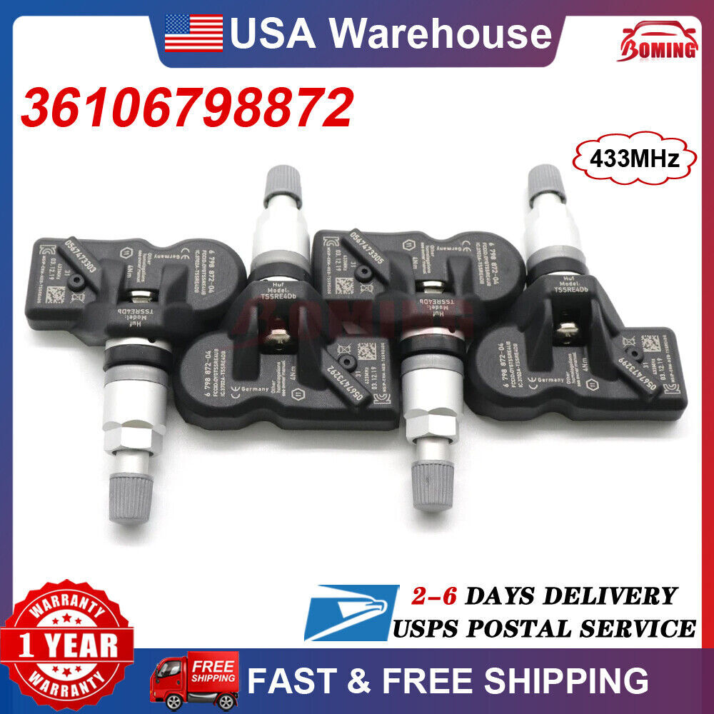 Kit (4) TPMS Tire Pressure Monitoring Sensors for BMW F30 328i 335i 3610679872