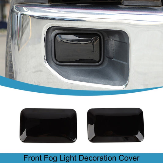 2PCS Front Fog Light Lamp Decoration Cover Trim Bezels for Ford F150 2015-2020