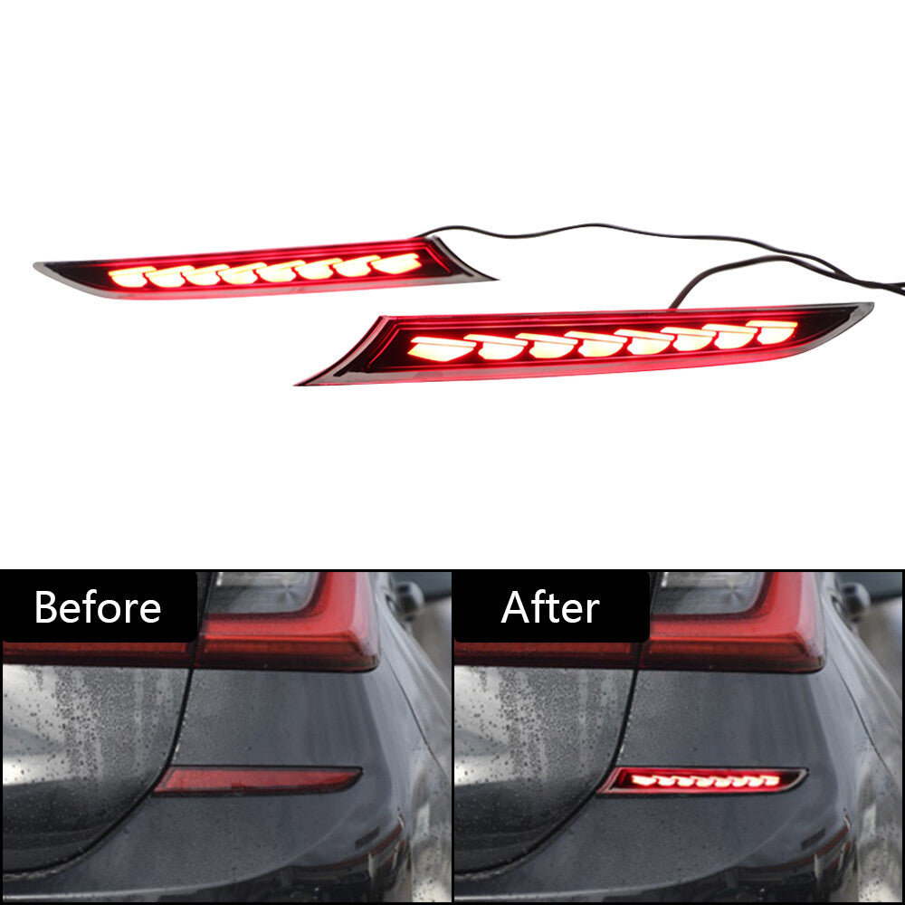 Fog Lamp Brake Light Dynamic Turn Signal Reflector for BMW G20 G28 330i 340i
