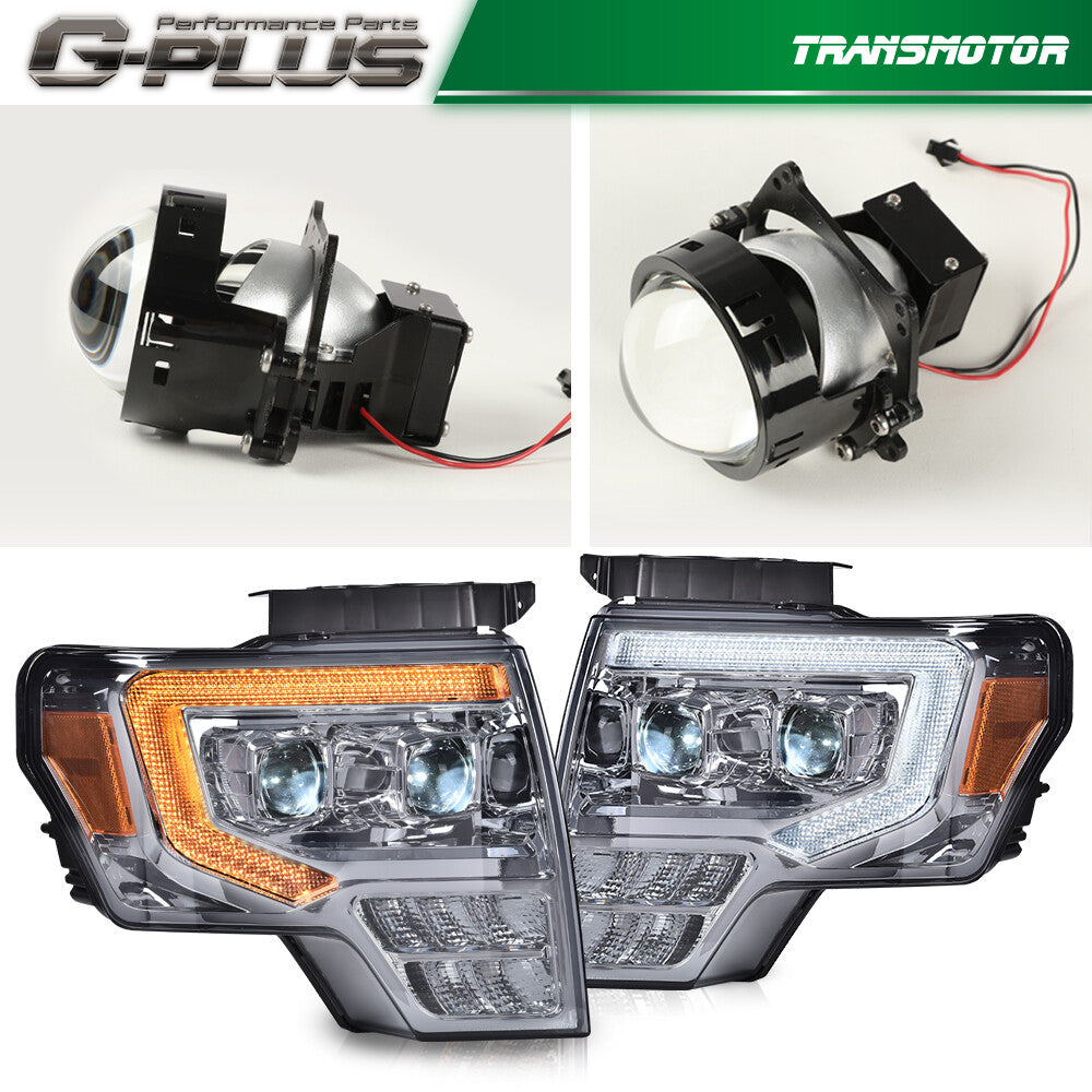 2009-2014 Shuifu Edition F-150 Yellow/Original LED White Mountain DRL Senior Citizen