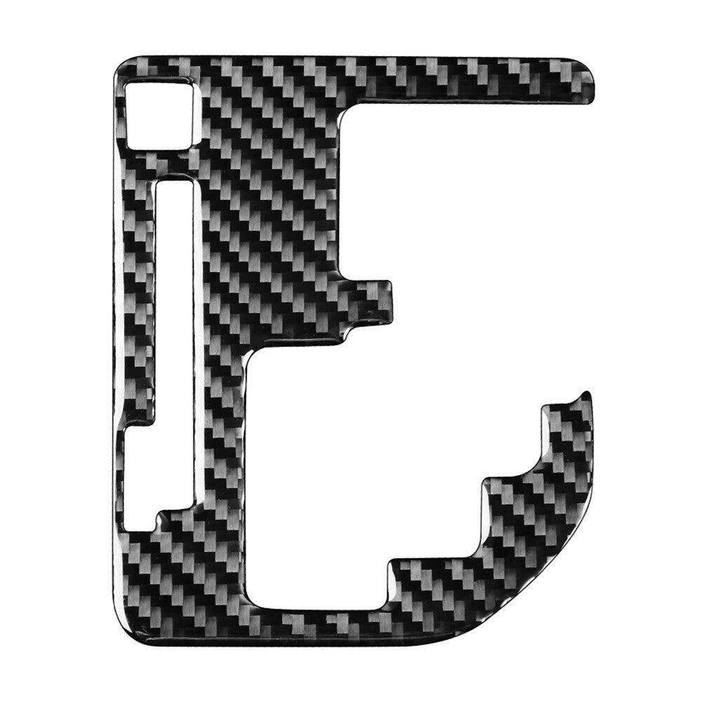 Inner Gear Shift Panel Cover Trim Fit for Toyota Tundra 2014-2021 carbon fiber Black