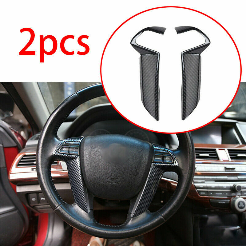 Carbon Fiber Steering Wheel Decor Trim for Honda Accord Crosstour GL 2008-2013