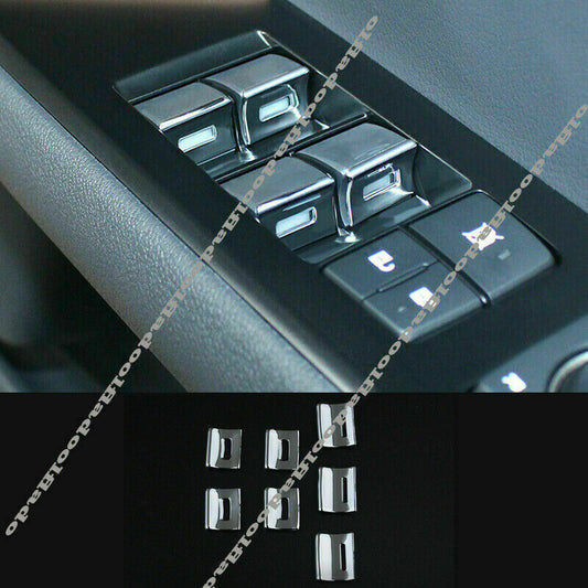 for Lexus UX200 250h 2019-2022 Chrome Inner Window Lift Switch Button Trim Cover