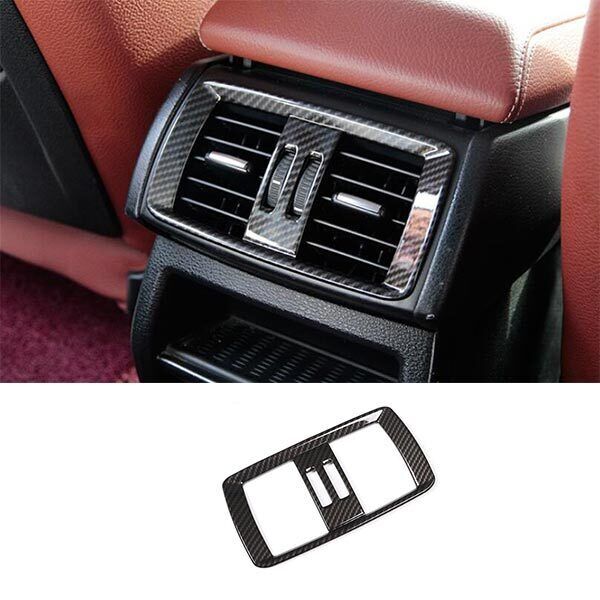 ABS Carbon Fiber Fit for BMW X3 F25 X4 2011-2017 Rear Air Outlet Vent Cover Trim