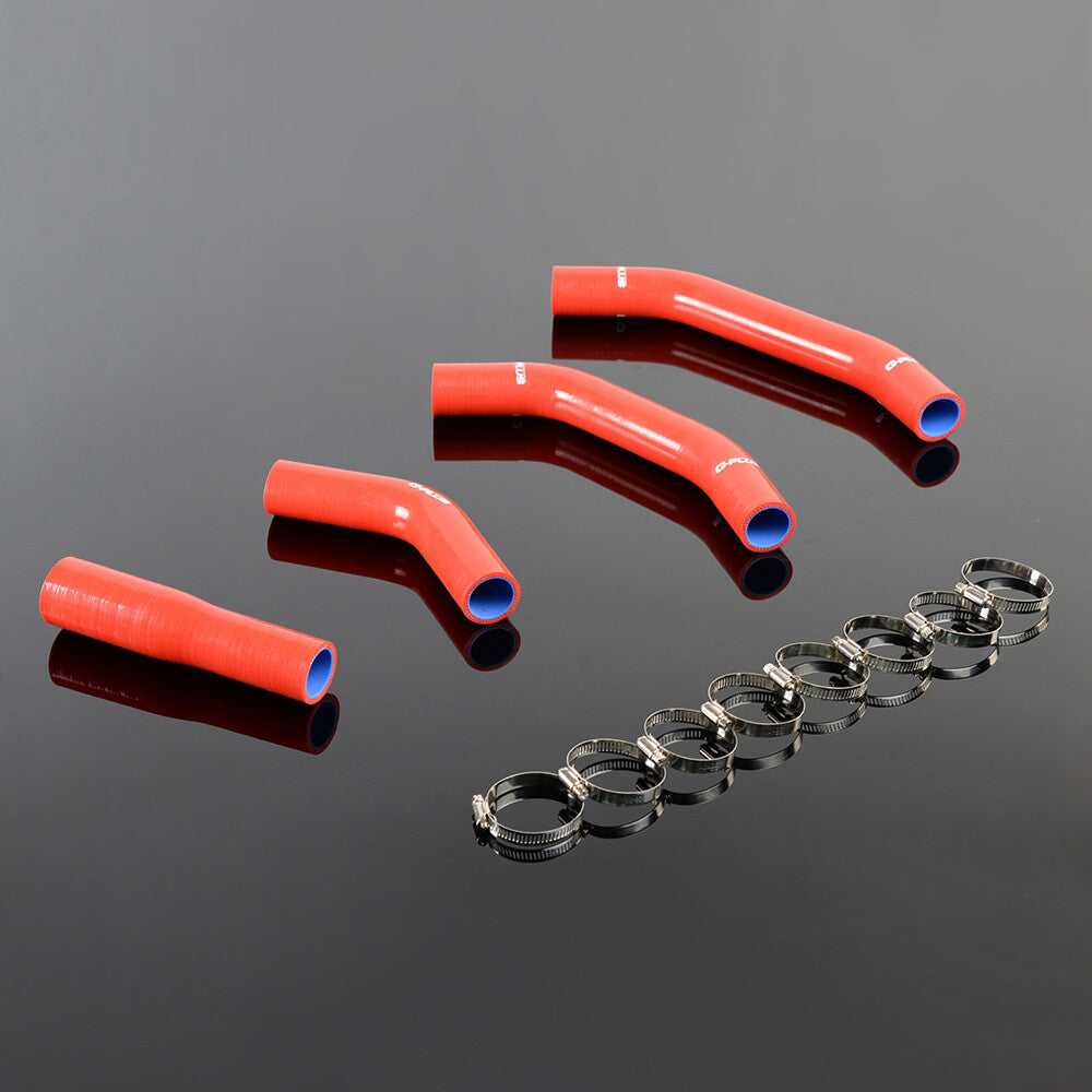 Red silicone radiator coolant hose clamp kit for Lotus Europa S1 S2