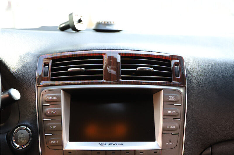 Car Middle Air Outlet Vent Cover Trim Interior Fit for Lexus IS 2006-11 Red Wood