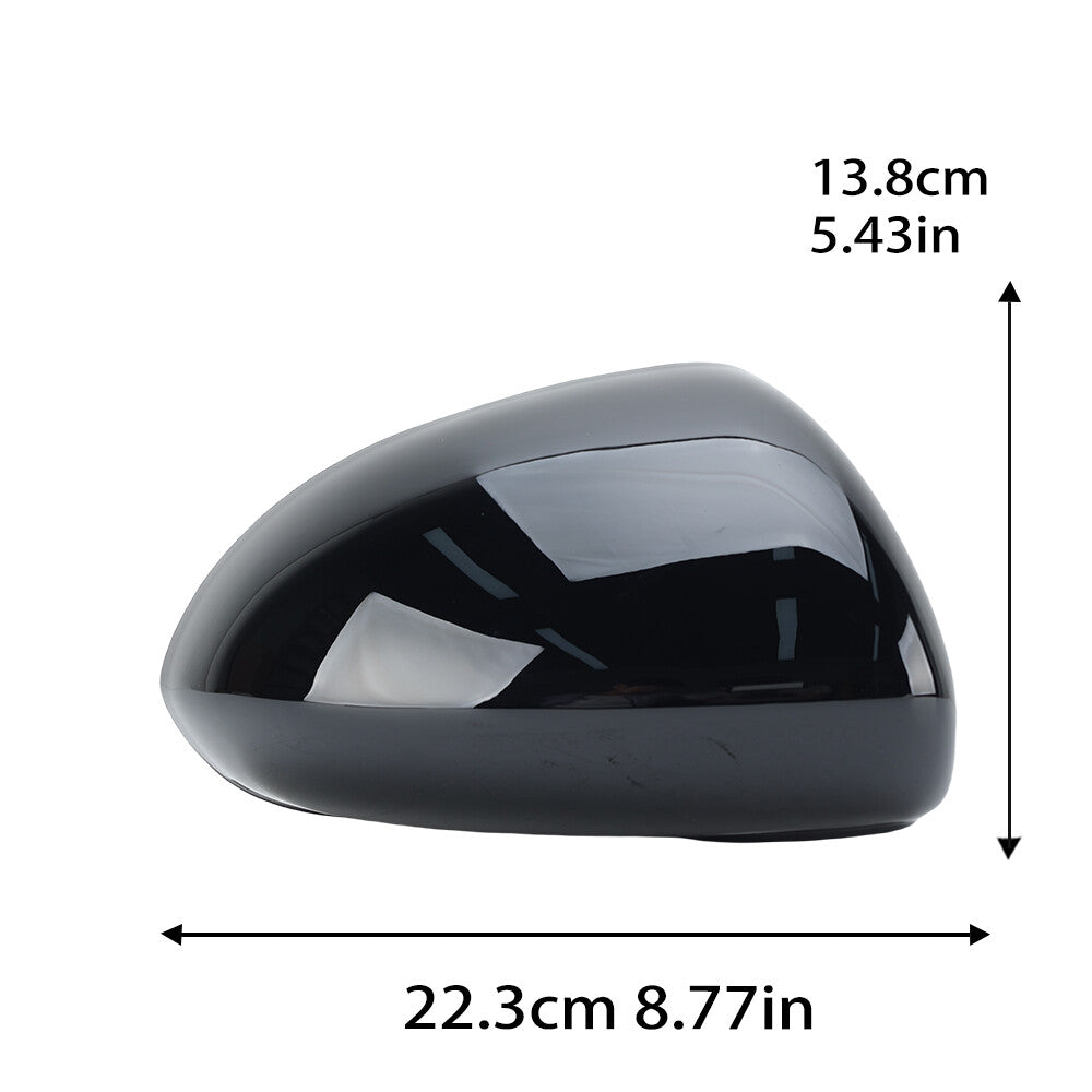 2¡Á F¨¹r for Vauxhall for Opel for Corsa D 06-14 Au?enspiegel Spiegelkappen Abdeckung Schwarz