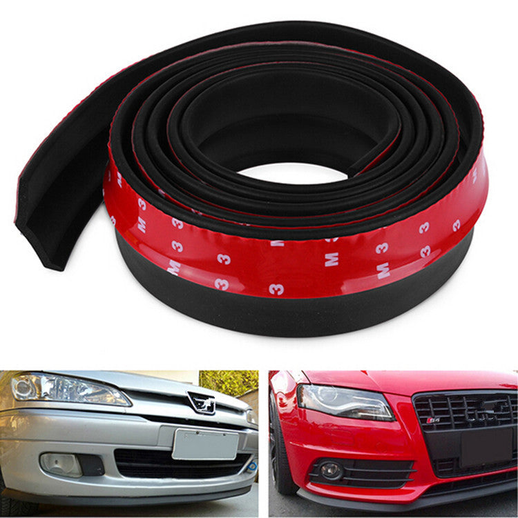 Car Front Bumper Lip Side Skirt Spoiler Protector Rubber Pad Chin Guard
