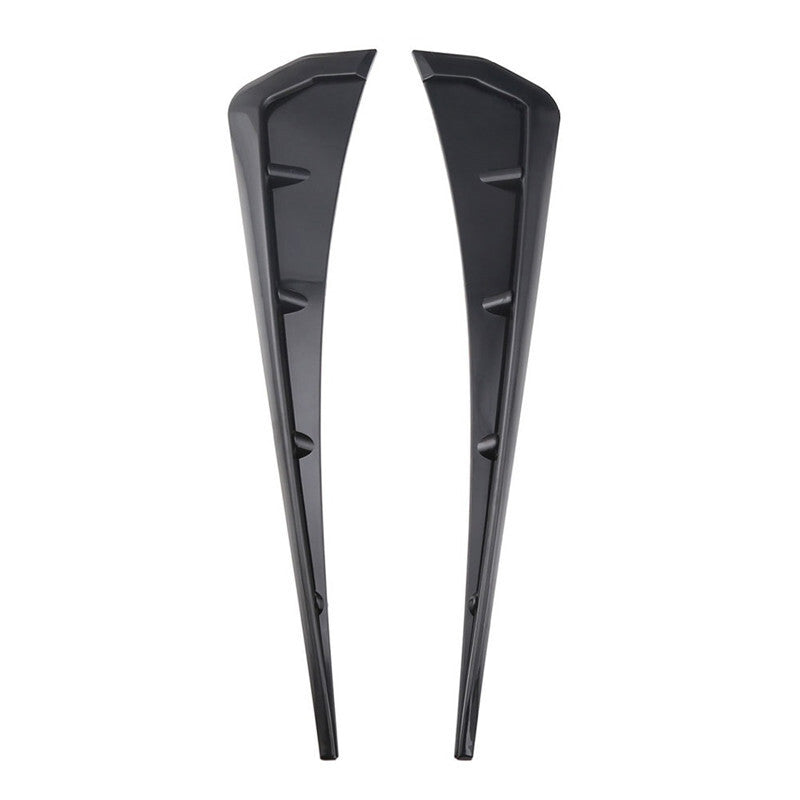 1 Pair Car Fender Side Air Vent Cover Trim Modified Black Fender Gills Sticker