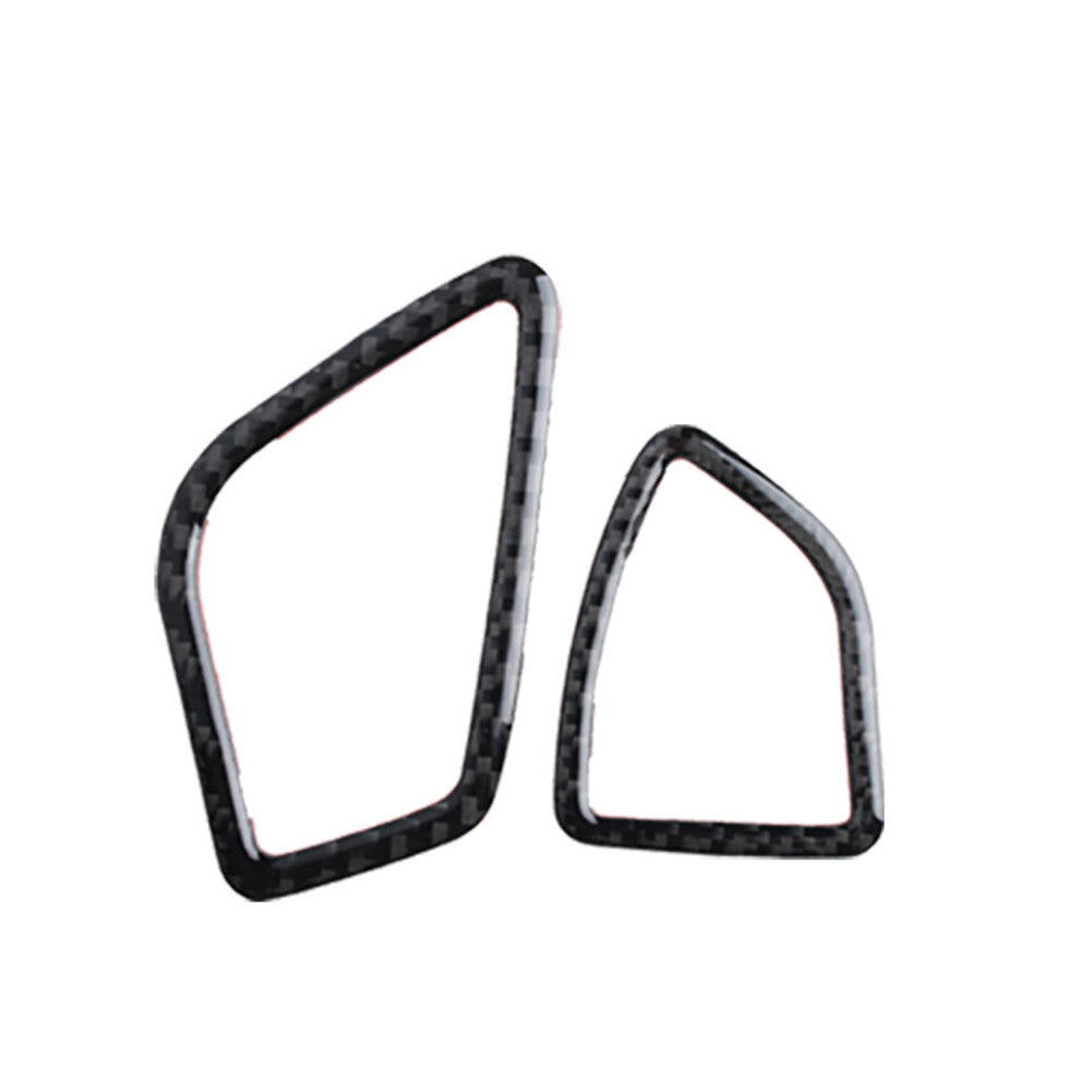 2PCS Carbon Fiber Console Air Vent Outlet Trim Cover for BMW 3 Series F30 F34