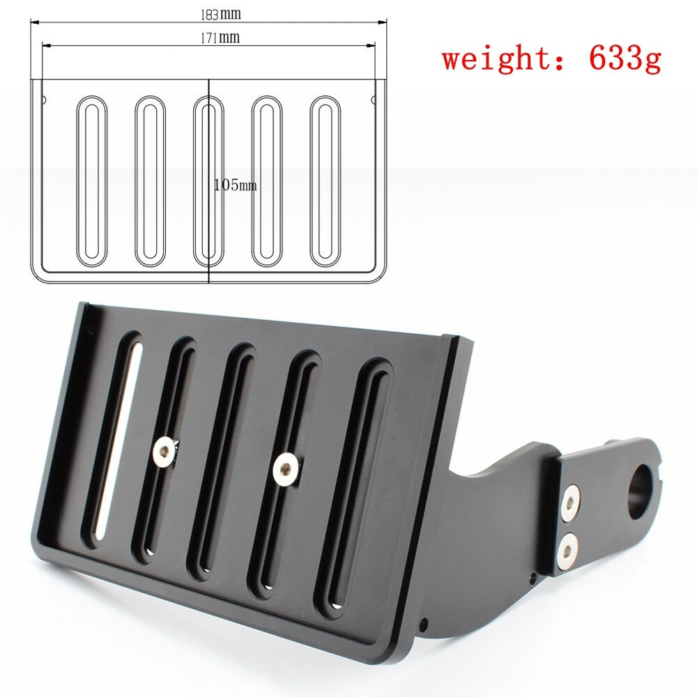 Mount Side License Plate Holder Bracket Black for Harley Street Bob 2018-2022