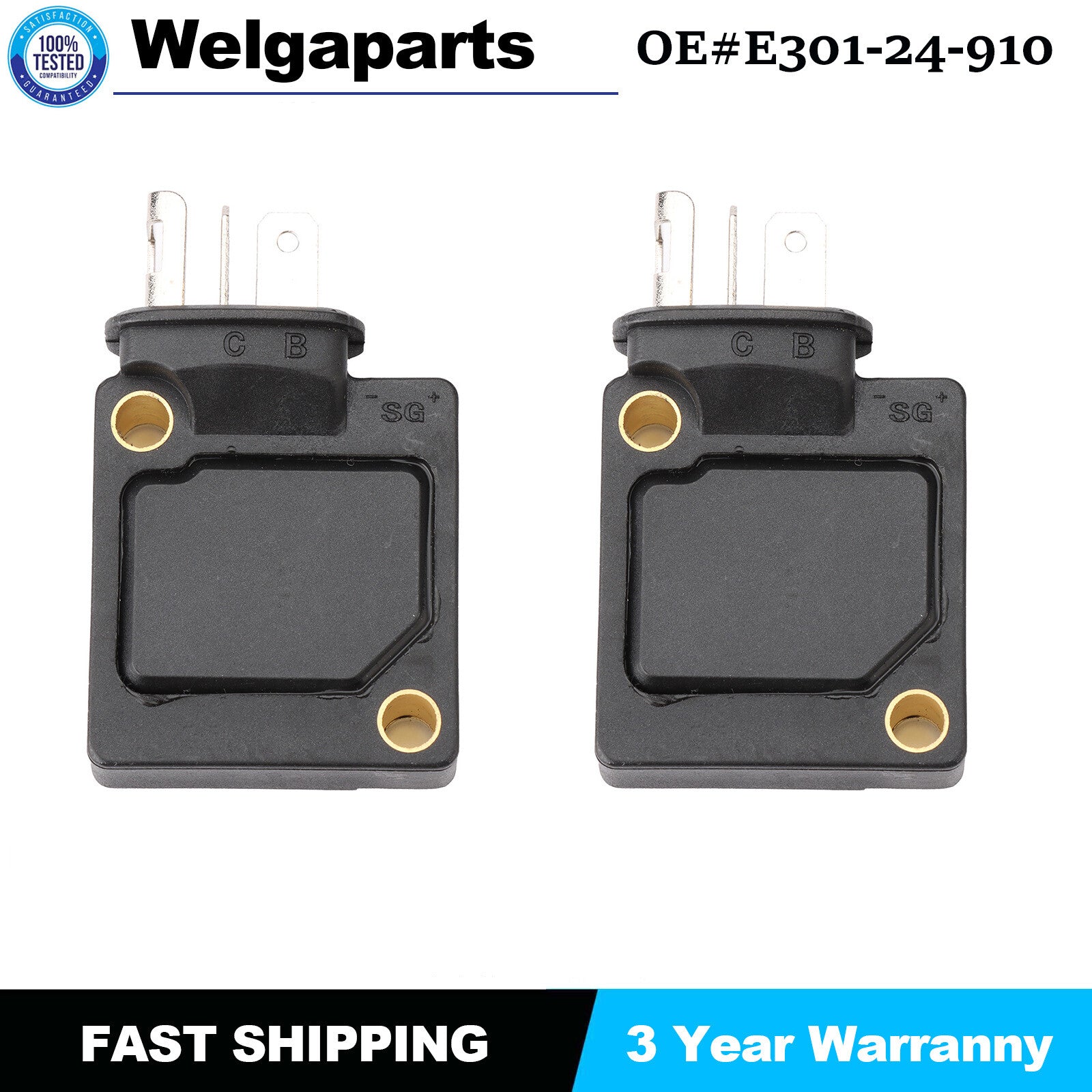 2PCS for Mazda RX-7 RX-5 Series FB Distributor Ignition Module E301-24-910 J109