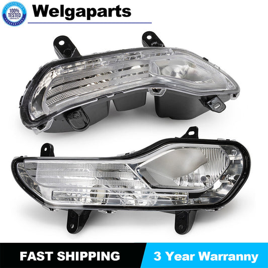 2X Clear Lens Front Bumper Fog Lights For 13-2016 for Ford Kuga Escape Left Right
