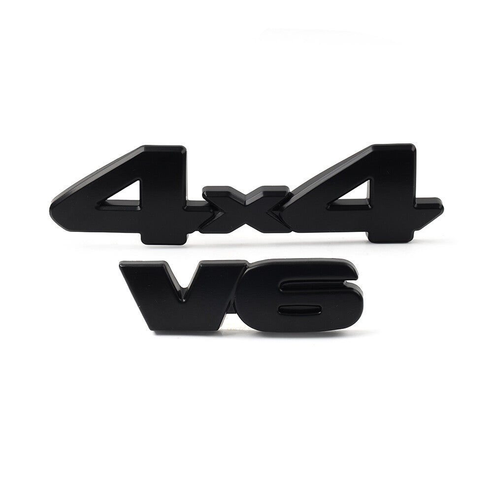 V6 4x4 3D Tailgate Emblem Badge Overlays for Toyota Tacoma 4Runner Tundra