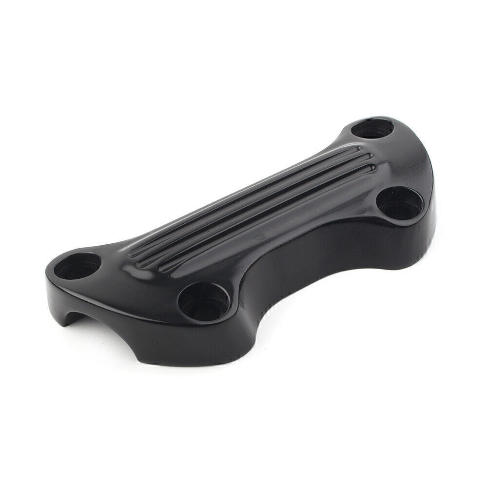 1 Lenkererh?hung Obere Klemmabdeckung f¨¹r for Harley Sportster Softail Dyna Schwarz