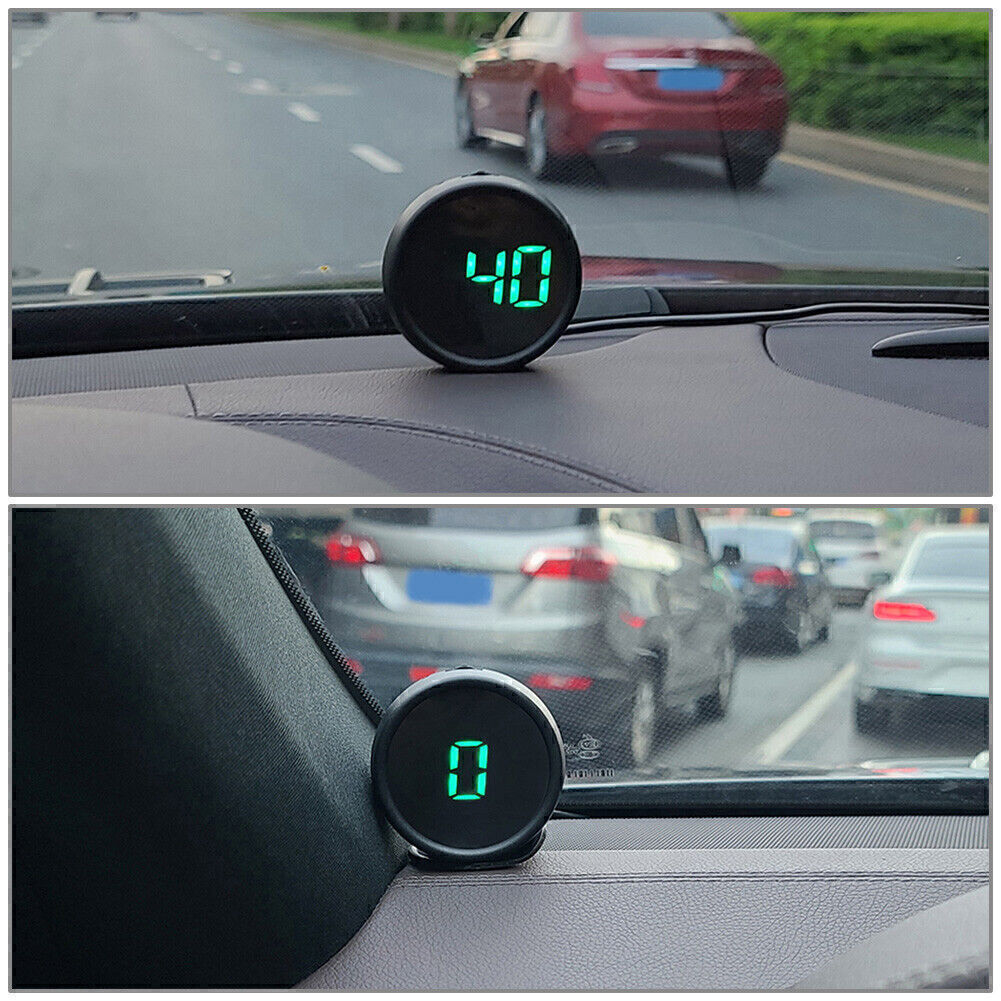 Car Digital Speedometer GPS Head Up Display MPH/KM Overspeed Tired Warning Alarm