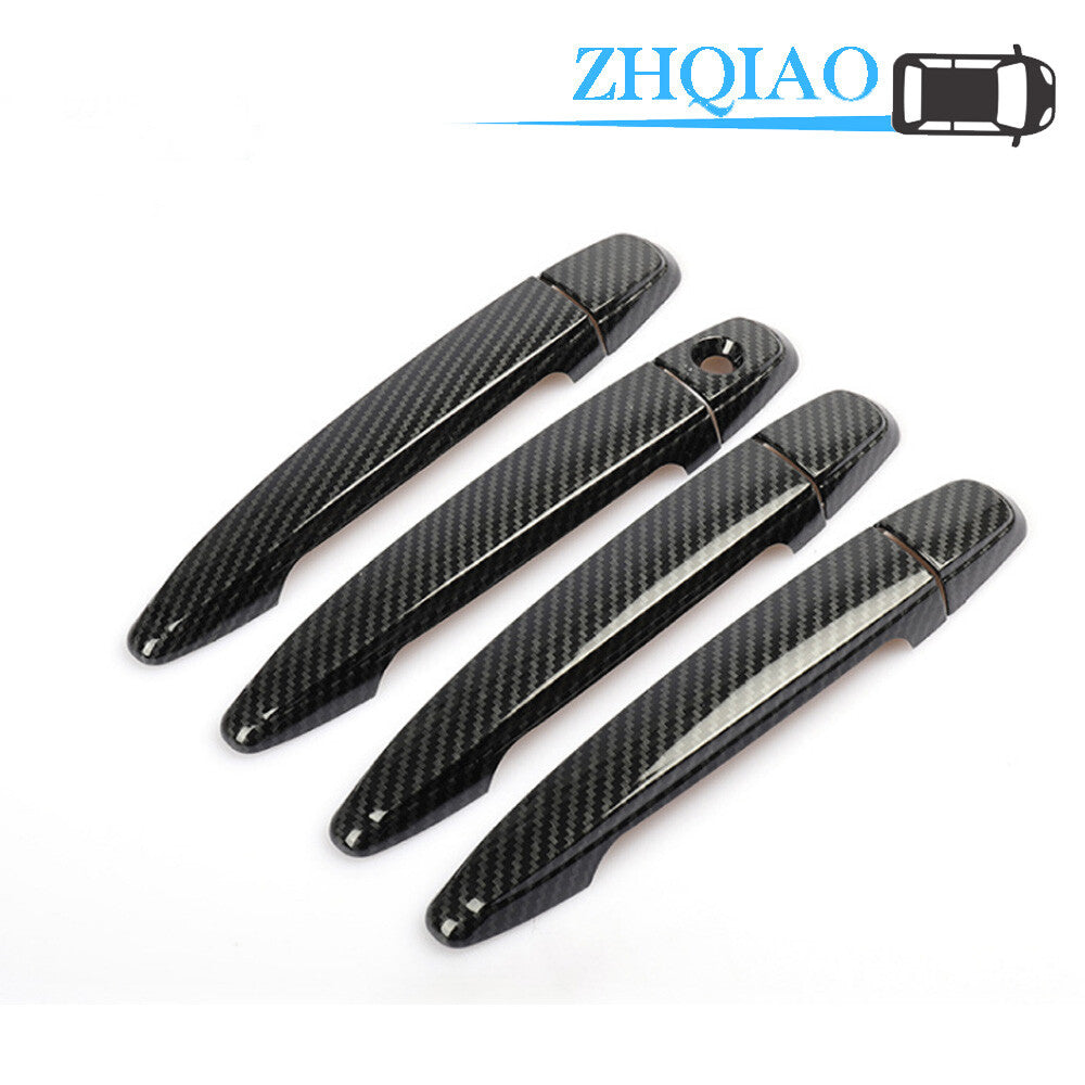 Carbon Fiber Side Door Handle Covers Trim Fit for TOYOTA 4Runner 03-09