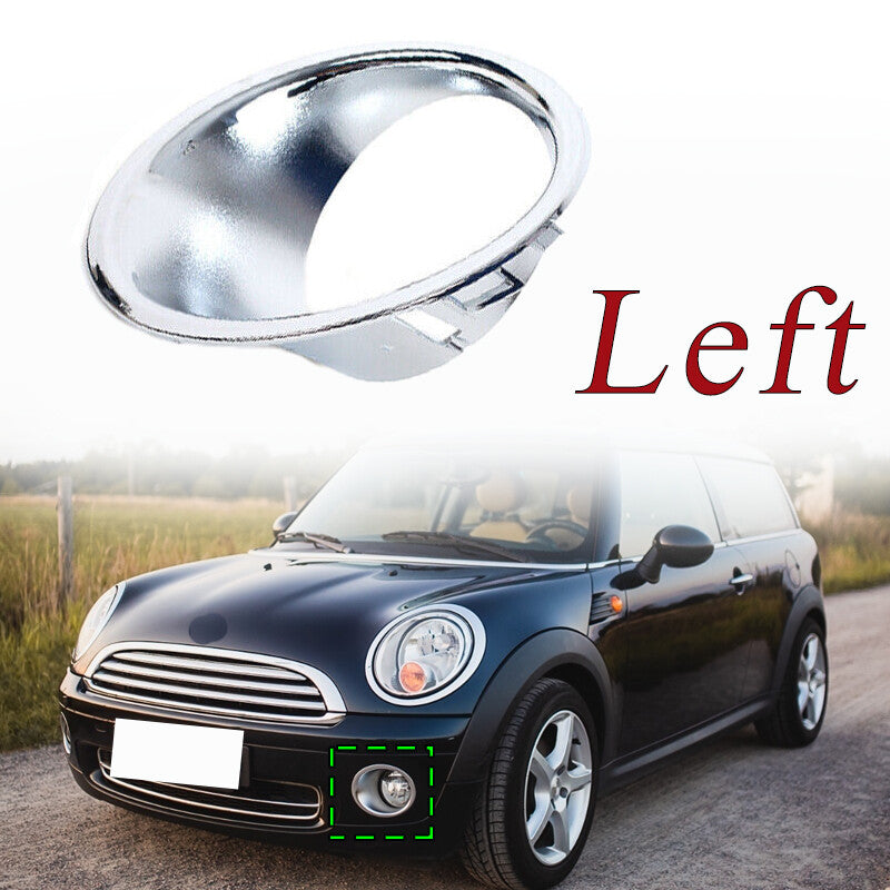 Left Front Fog Light Chrome Trim Ring Cover for BMW for Mini Cooper R55 R56 R57