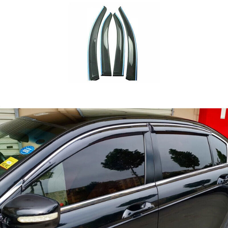 for Honda Accord Sedan 2003-07 Window Wind Visors Sun Rain Guard Vent Deflectors