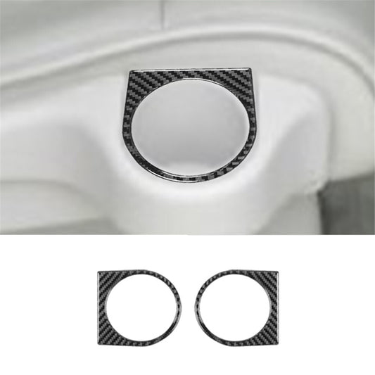 for Nissan Quest 2004-2006 Left & Right Cup Holder Trim Cover Decor Carbon Fiber