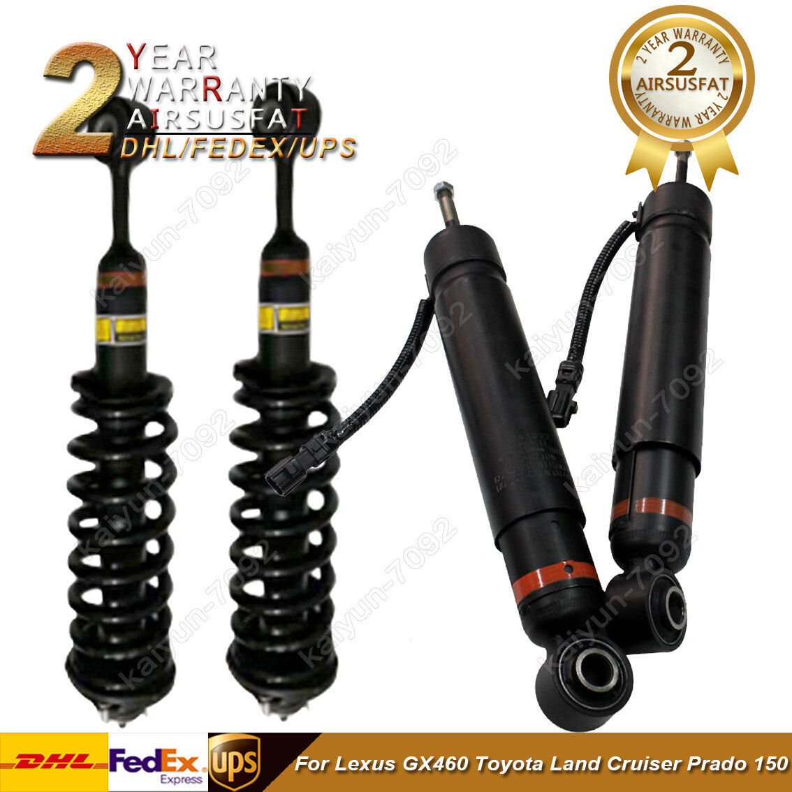 4x Rear Front Shock Absorber Struts for Toyota for Land Cruiser 150 for Lexus GX460