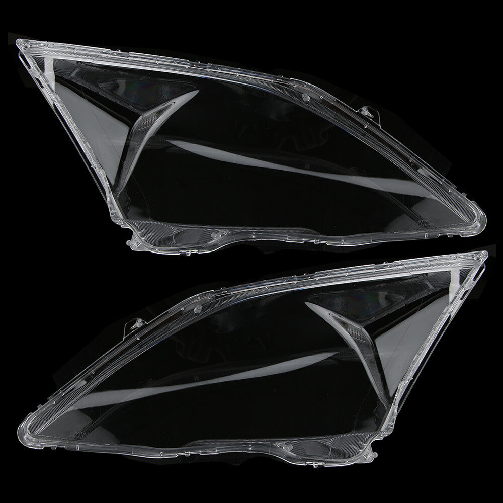 2-piece headlight lens cap/lens cover for Honda CRV/CR-V 2007-2011, transparent.
