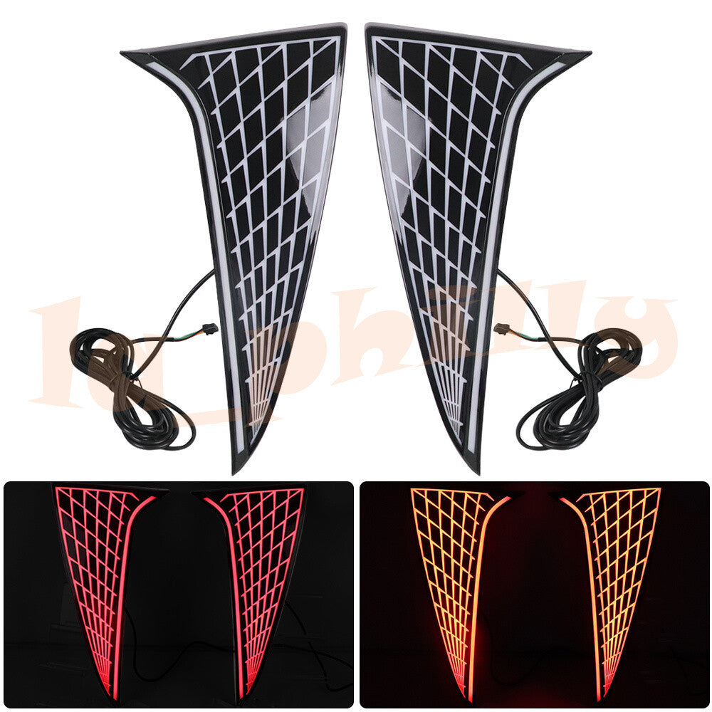 For 2021 2022 2023 for Toyota for Sienna Rear Side Pillar LED Tail/Brake Lights Trims