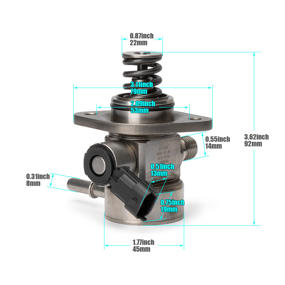 1X 35320-3C220 High Pressure Fuel Pump for Hyundai for Kia 3.3L 3.8L 2014-19 Sliver