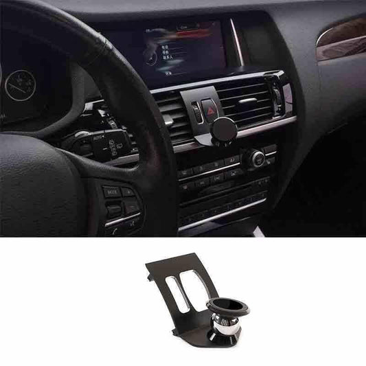 for BMW X3 X4 2011-2017 Black Aluminum Magnetic Mobile Phone Navigation Holder