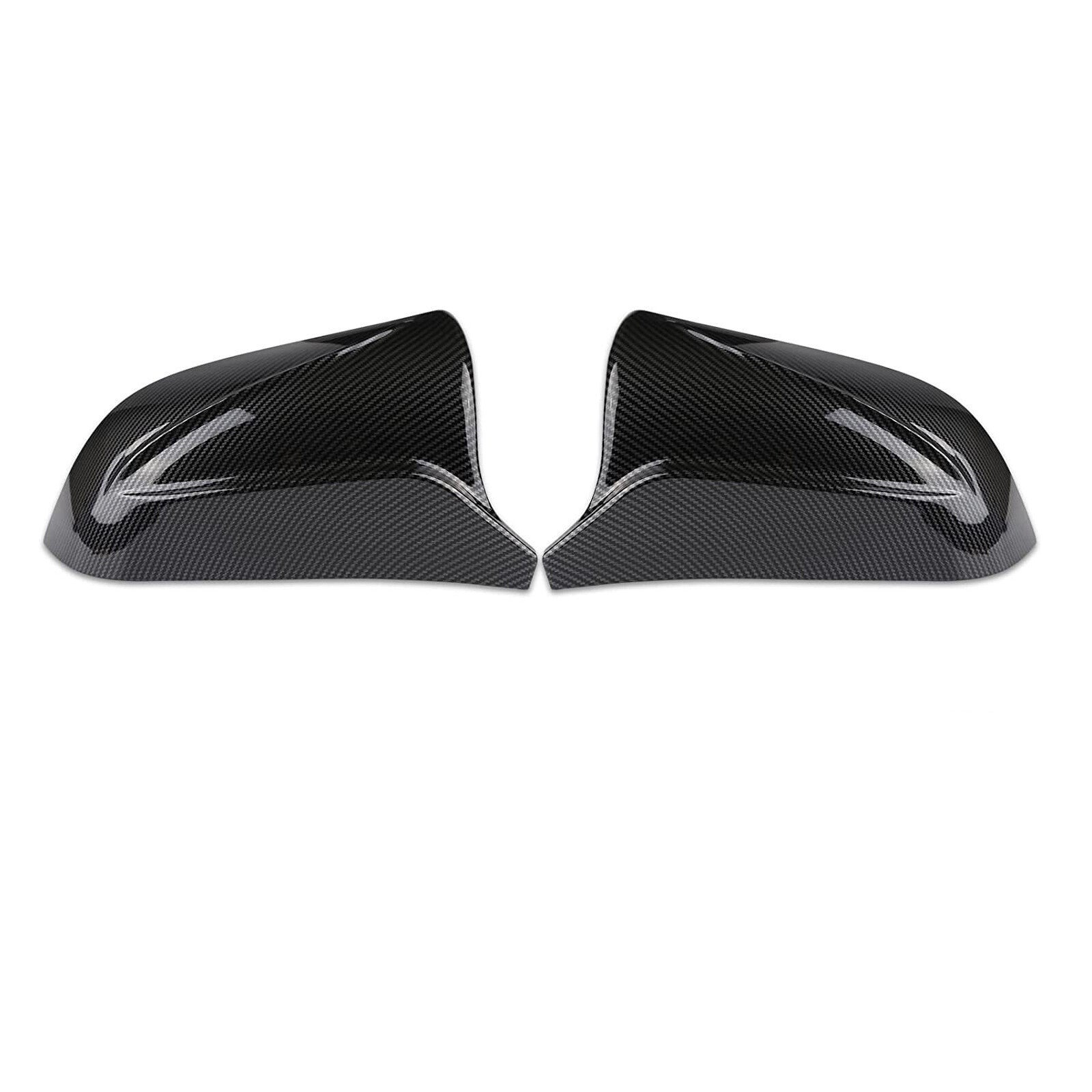 2x Rearview Wing Door Side Mirror Cover Cap Carbon Fiber for Tesla Model 3 17-20