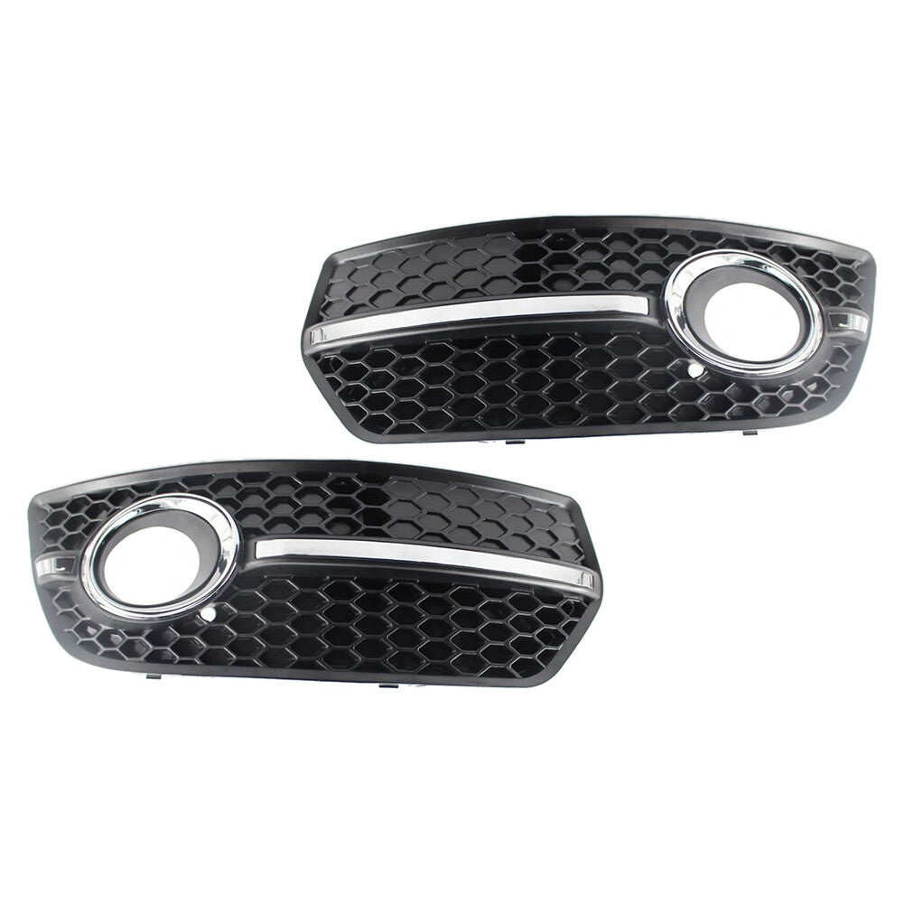 Front Bumper Grill Fog Light Lamp Covers Trim for Audi Q5 2009-2011