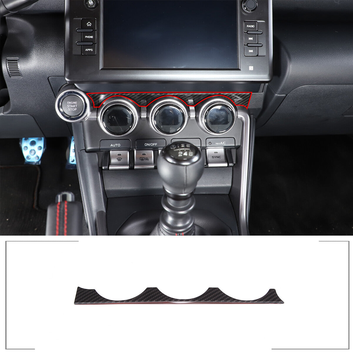 2-pack silver ABS exterior rearview mirror covers for Toyota Tacoma 2015-2022