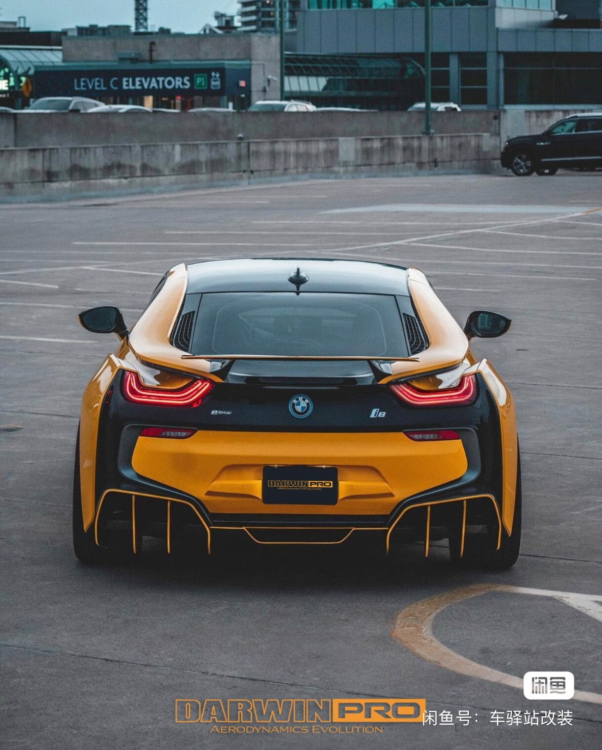 Gloss Black Rear Trunk Spoiler Wing GT Style Rear Lid Fits for BMW i8 2014-2018