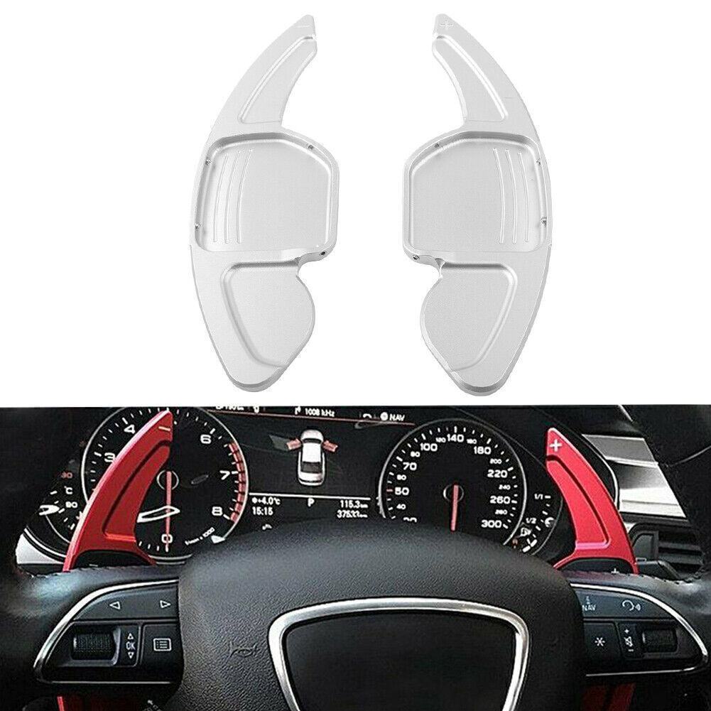 Silver Steering Wheel Shift Shifter Paddle Fit for Audi A3 A4L for A5 A6L A7 for A8 S5 S6 S7