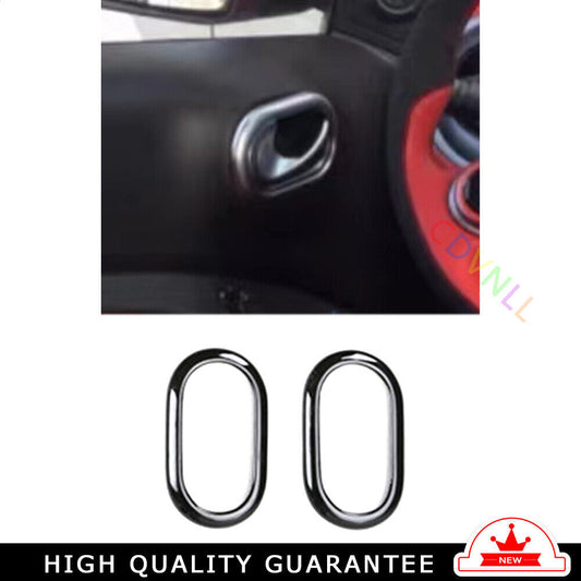 Inner Door Handle Cover Trim 2PCS Fit for Mercedes-Benz for SMART 15-18 Bright Black
