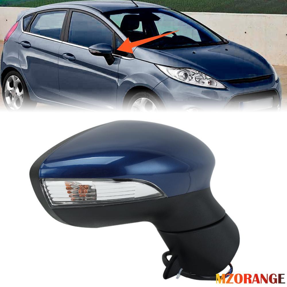 F¨¹r for Ford Fiesta MK7 08-12 Rechts Au?enspiegel Beheizbar Spiegelglas Marineblau
