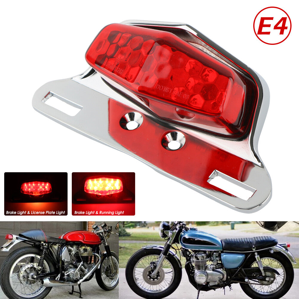 Motorcycle LED taillights and license plate lights suitable for Chopper for Harley Cafe Racer