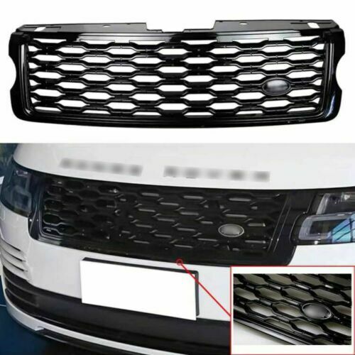 Front Bumper Grille W/Air Vent Cover Trim Fit for Range Rover L405 2013-17 Black